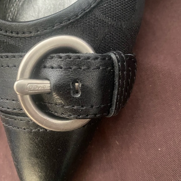 Coach Alecksa Signature Black Canvas Pumps Sz 9.5 
W/Dust bag  3” heel - Picture 6 of 15